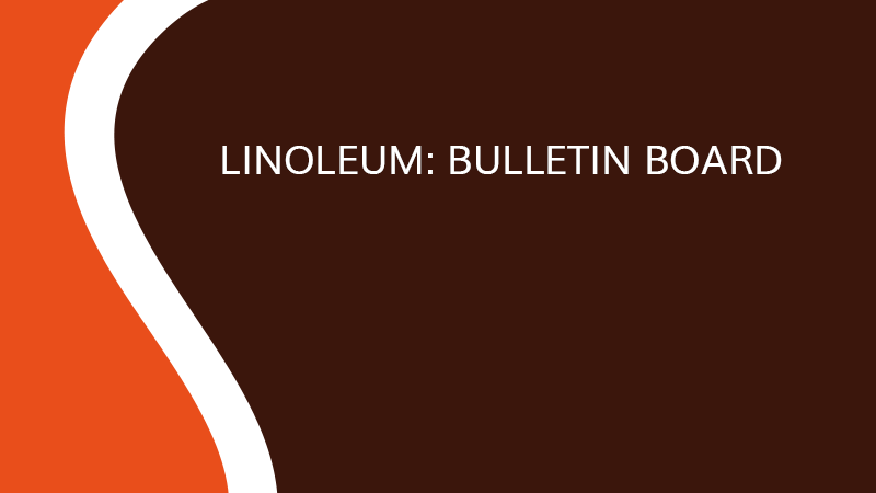 Linoleum : Bulletin board - Industry - Saônoise de Tiroirs et Contreplaqués