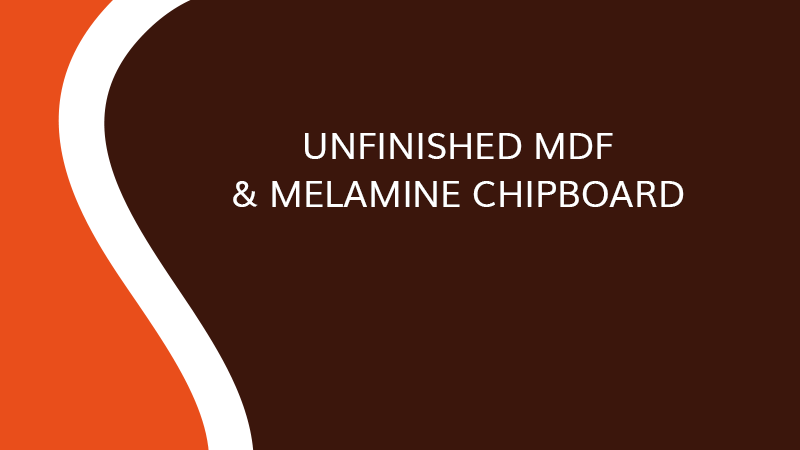 Unfinished MDF & melamine chipboard - Industry - Saônoise de Tiroirs et Contreplaqués