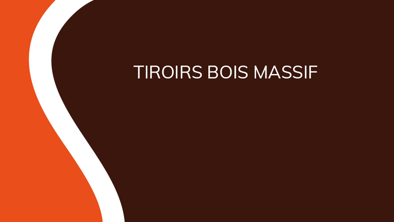 Tiroirs bois massif - Aménagement intérieur - Saônoise de Tiroirs et Contreplaqués