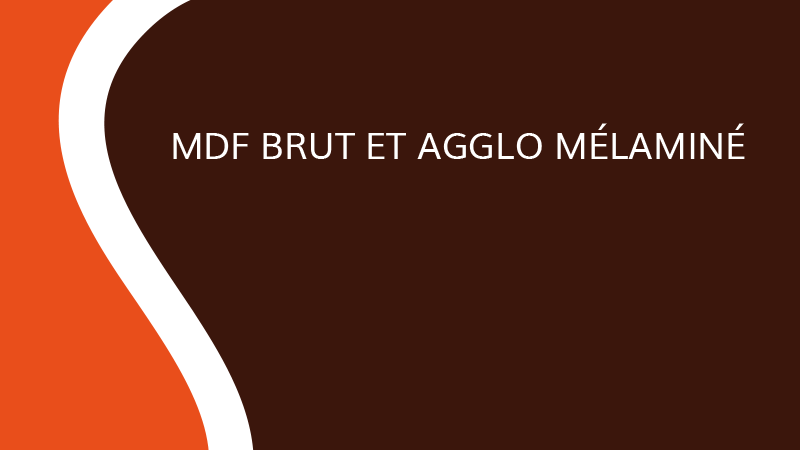 MDF brut et aggloméré mélaminé - Industrie - Saônoise de Tiroirs et Contreplaqués