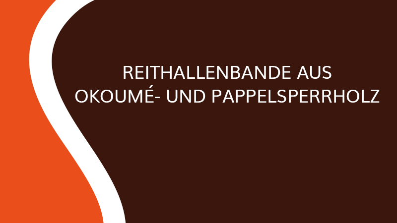 Reithallenbande aus Okoumé und Pappelsperrholz - Reithallenbande - Saônoise de Tiroirs et Contreplaqué